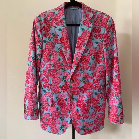 Vineyard Vines Other - Vineyard Vines Kentucky Derby Rose Blazer Size 38R